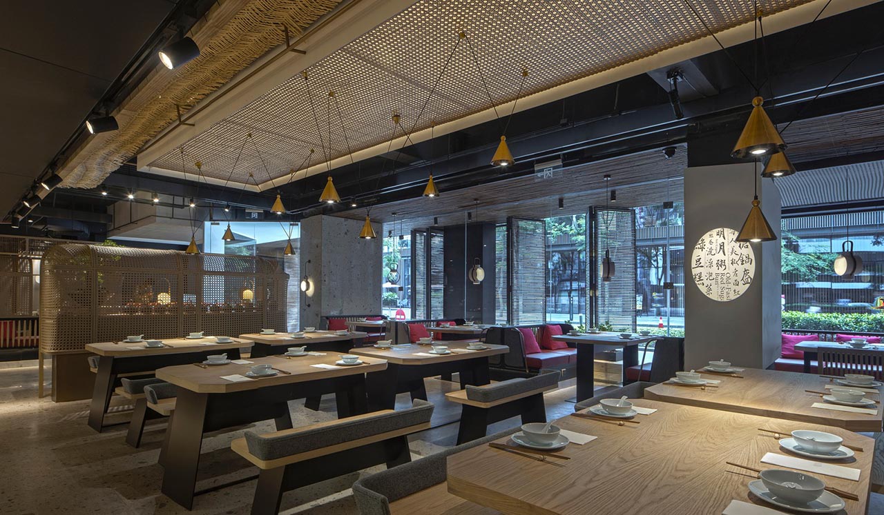 深圳新中式中餐厅设计|中餐厅餐饮空间设计案例(图7)