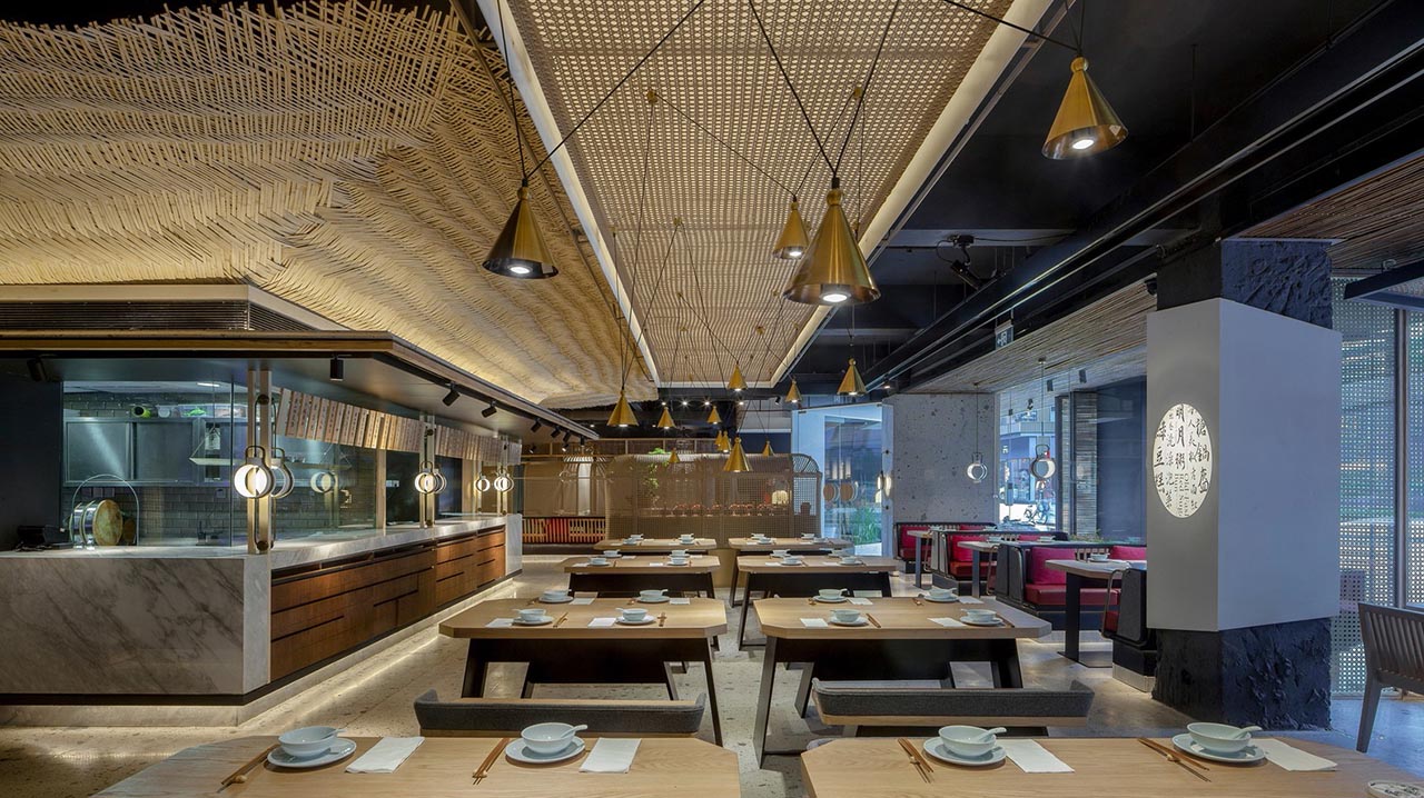 深圳新中式中餐厅设计|中餐厅餐饮空间设计案例(图6)
